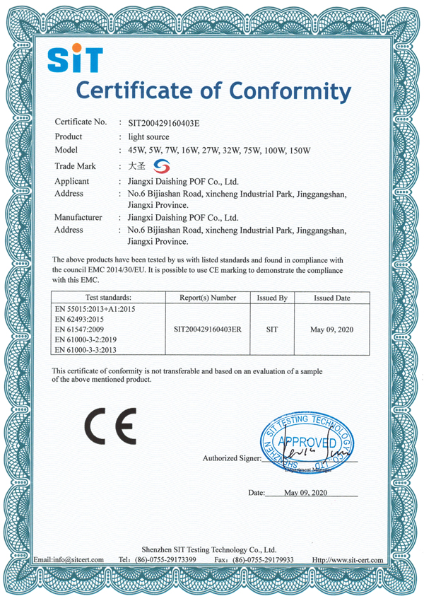 CE-certificate